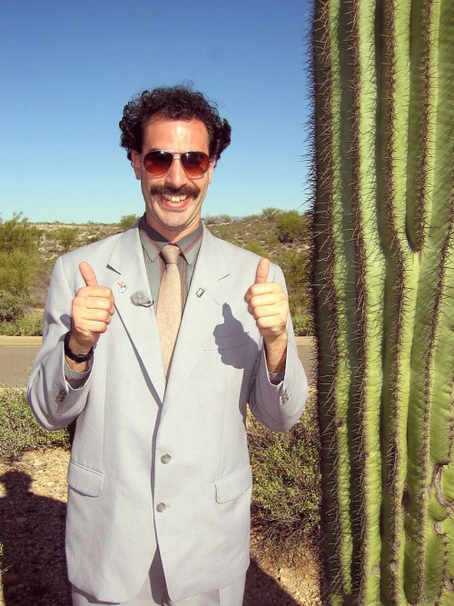 El actor es una de las escenas de "Borat".